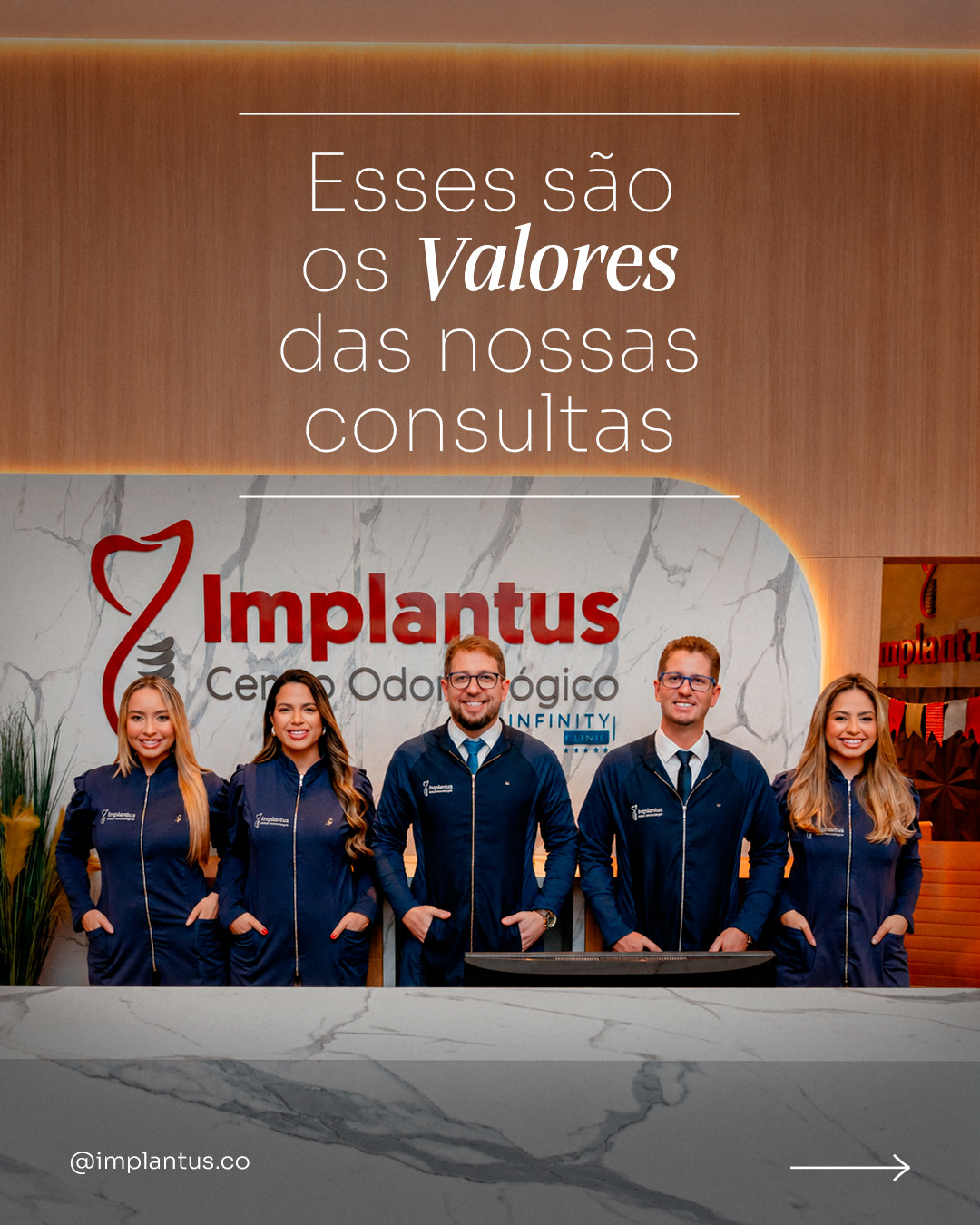Equipe Clínica da Implantus em Paraíso do Tocantins
